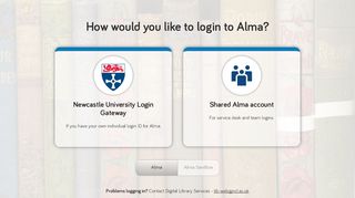 
                            7. Alma login - Newcastle University Library