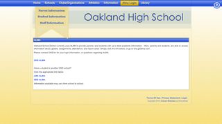 
                            1. Alma Login - Oakland High School - School Websites