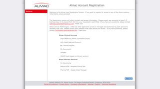 
                            7. Almac Account Registration - Almac Gateway Login