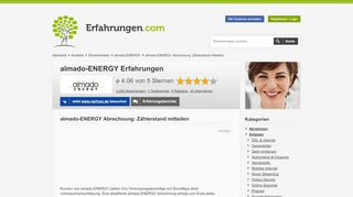 
                            6. almado-ENERGY Abrechnung: Zählerstand mitteilen