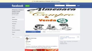 
                            7. Almenara compra e venda e troca anucie aqui - facebook.com