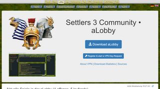 
                            7. aLobby - the alternative Lobby for Settler 3