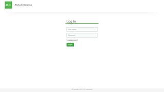
                            6. Aloha Enterprise - Login