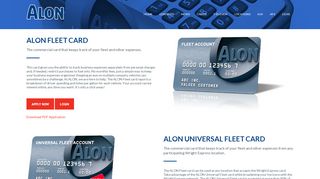 
                            3. ALON Fleet Card - ALON Brands | Myalon.com