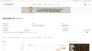 
                            9. ALPA4.SA - Alpargatas SA Profile | Reuters