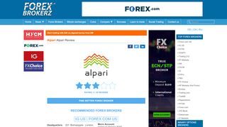 
                            8. Alpari Forex Review | Alpari Metatrader Broker | alpari.co ...