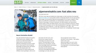 
                            4. alpenvereinaktiv.com: Fast alles neu - Alpenvereinaktiv ...