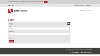 
                            2. alpha-innotec.com · Login
