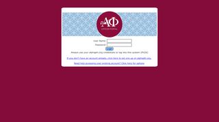 
                            1. Alpha Phi Fraternity: Officer Portal Login