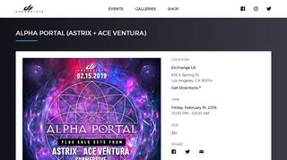 
                            8. Alpha Portal (Astrix + Ace Ventura)-Friday, February 15, 2019-Los ...