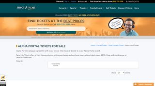 
                            9. Alpha Portal Tickets | Alpha Portal %Category% Tickets - SelectATicket