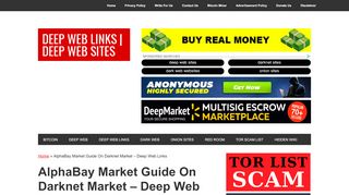 
                            7. AlphaBay Market Guide On Darknet Market - Deep …