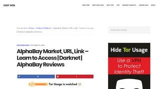 
                            5. AlphaBay Market, URL, Link – Learn to Access | …