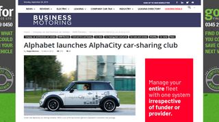 
                            3. Alphabet launches AlphaCity car-sharing club | Business ...