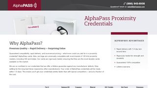 
                            7. AlphaPass Proximity Credentials — Premium …