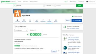 
                            8. Alphastaff Employee Benefits and Perks | Glassdoor