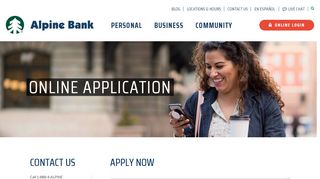 
                            4. Alpine Bank - Apply Now