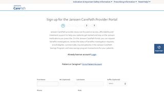 
                            8. Already Logged In provider Portal - Janssen CarePath