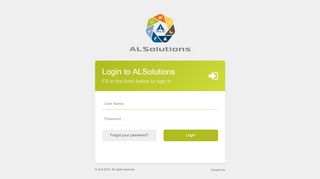 
                            6. ALS Customer Portal - Login Page