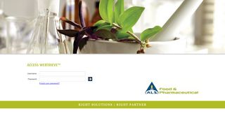 
                            1. ALS Webtrieve - Login Page