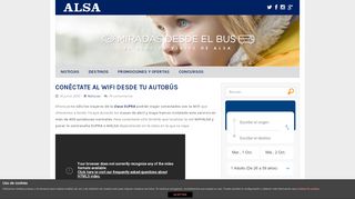 
                            4. Alsa.es | Conéctate al Wifi desde tu autobús