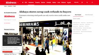 
                            9. Alshaya stores scrap cash refunds to buyers ...