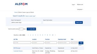 
                            6. Alstom Careers Login - Alstom Jobs