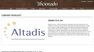 
                            1. Altadis U.S.A. Inc. | Cigar Aficionado