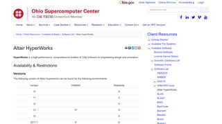 
                            11. Altair HyperWorks | Ohio Supercomputer Center