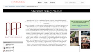 
                            6. Altamonte Family Practice, 249 Maitland Ave Ste 1000 ...