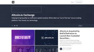 
                            2. Altcoin.io Exchange