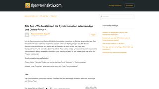 
                            3. Alte App - Wie funktioniert die Synchronisation zwischen ...