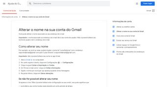 
                            5. Alterar o nome na sua conta do Gmail - Ajuda do …