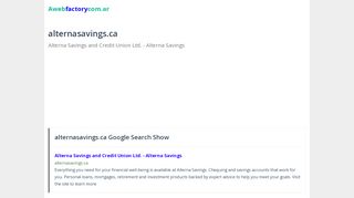 
                            8. alternasavings.ca - Alterna Savings and Credit Union Ltd ...