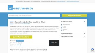 
                            9. Alternativen zu Genialchat.de One on One Chat - Die …