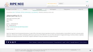 
                            4. alternatYva S.r.l. - RIPE NCC