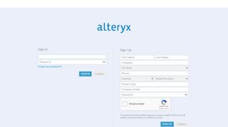 
                            3. Alteryx Analytics Gallery | Sign Up/Sign In