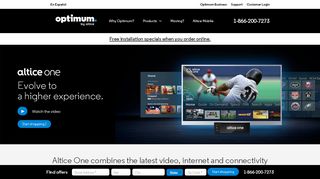 
                            5. Altice One | Optimum Internet, TV and Phone - Connect More