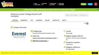 
                            7. Altierus Career College-Austin Campus …