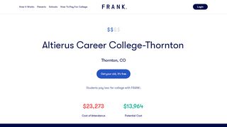 
                            9. Altierus Career College-Thornton 2019 Financial Aid | Frank