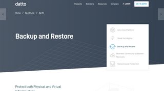 
                            4. ALTO: Backup and Restore - Datto