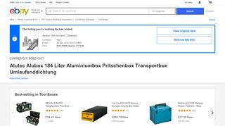 
                            6. ALUBOX 184LITER INCL. SCHLOESSER | eBay