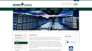 
                            4. Aluminium - Maaden | Saudi Arabian Mining Company