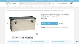 
                            4. Aluminum case aluminum box storage box Alukiste box 91 liters ...