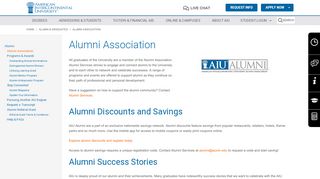 
                            2. Alumni Association | AIU