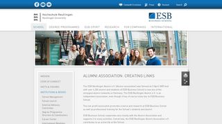 
                            2. Alumni Association : ESB Business School