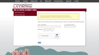 
                            7. Alumni E-mail | University of Wisconsin-La Crosse