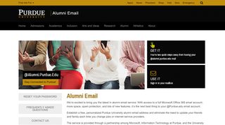 
                            7. Alumni Email - Purdue University