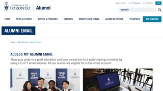 
                            2. Alumni Email | University of Toronto Alumni