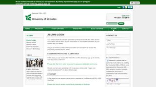 
                            5. Alumni Login | University of St. Gallen - Executive M.B.L.-HSG